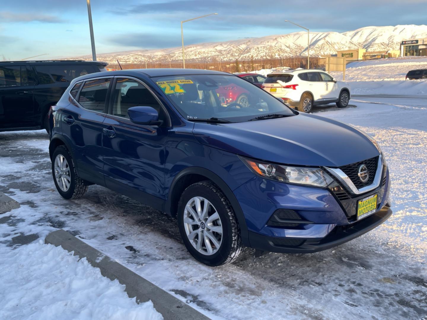 2022 Blue /charcoal cloth Nissan Rogue Sport S AWD (JN1BJ1AW3NW) with an 2.0L L4 DOHC 16V engine, CVT transmission, located at 1960 Industrial Drive, Wasilla, 99654, (907) 274-2277, 61.573475, -149.400146 - Photo#5